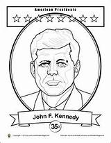 Coloring Pages Worksheets Kennedy John Presidents Skills Activities Bullentin Boards School President Pierce Franklin Improve Independence Confidence Learning Learn sketch template