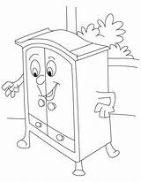 Wardrobe Coloring Pages Drawing Narnia Armoire Running Cartoon Getdrawings Kids Template sketch template