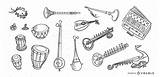 Instruments Music India Doodles Vexels Ai Vectors sketch template