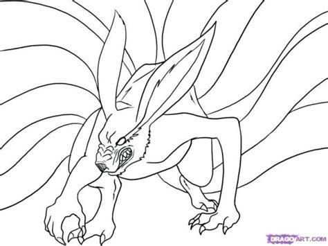 good  naruto  tailed fox coloring pages preschool