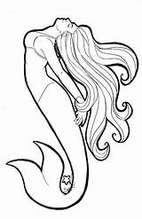 Meerjungfrau Ausmalbilder Mermaids Jen Lineart Meerjungfrauen Sirenas Clipartmag Sirena Template Malen Malvorlagenausmalbilderr Malvorlagen Hadas 20tail sketch template