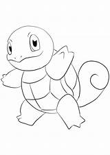 Squirtle Pokemon Coloring Pages Kids Color Generation Type Original Comments sketch template