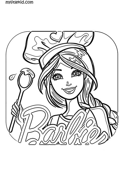 barbie coloring pages print