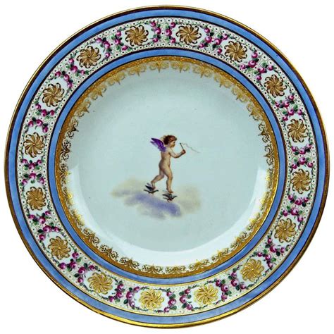 plate imperial viennese porcelain winged cherub vintage dated 1798 at 1stdibs