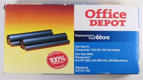 office depot fax ribbon kx fa  item   replacement panasonic