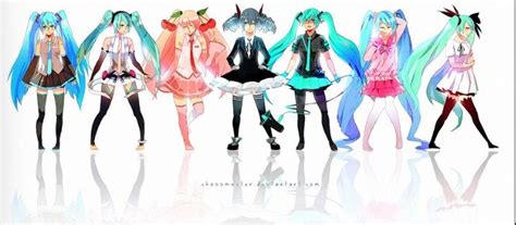 Hatsune Miku In Different Outfits💙💙🌟 Anime Amino