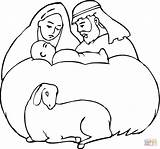 Nascimento Jesús Nino Nazaret Nativity sketch template