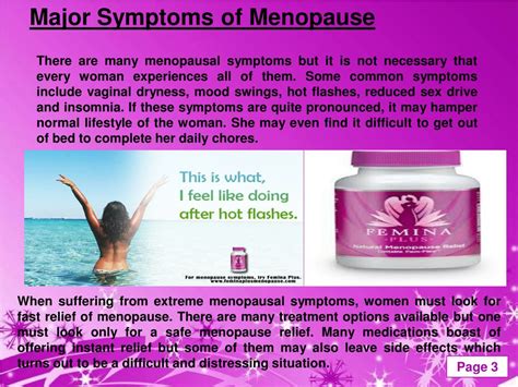 Ppt Get The Best And Fast Relief Of Menopause Symptoms