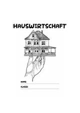 Deckblatt Hauswirtschaft Kribbelbunt Ausdrucken sketch template