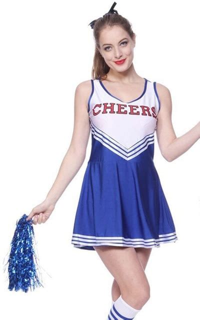 2018 new listing sexy high school cheerleader costume cheer girls