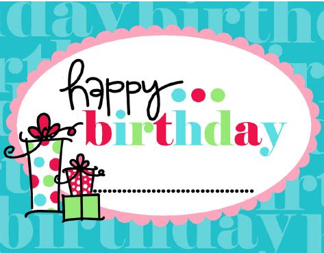 party printables  busy moms happy birthday cards printable