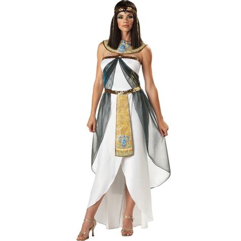 Sexy Womens Sleeveless Arab Queen Of Egypt Cleopatra Costume Fancy