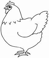 Hen Drawing Clipart Draw Pencil Line Sketch Clip Coloring Chicken Colouring Pages Realistic Drawings Cartoon French Cute Pic Printable Color sketch template