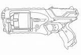 Nerf Gun Cool Coloring Pages Printable sketch template