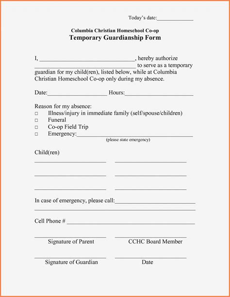 printable custody agreement forms
