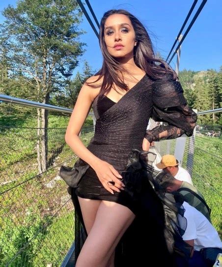 Shraddha Kapoor Is Breathtaking In Sheer Black Mini Dress In Bts Pics