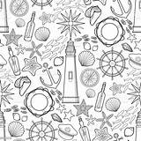 Coloring Nautical Pages Collage Pattern Graphic Adult Dolphin Printable Kids Print Christmas Illustration Vector Getcolorings Anchor Color Sheets Markings Athlete sketch template