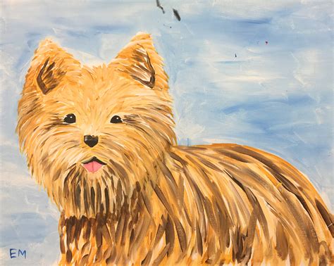 cute puppy canvas painting kit