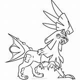 Silvally Lycanroc Lineart Dusk Xcolorings Psyduck sketch template