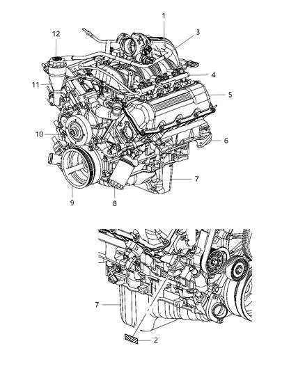 engine assembly identification service  jeep grand cherokee