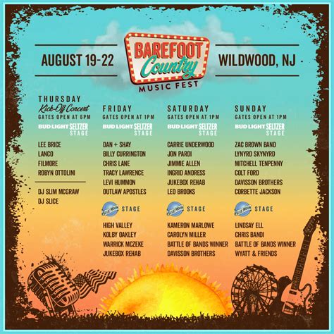 barefoot country  festival announces limited ticket sales starting