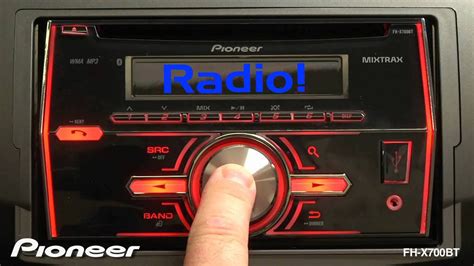 radio review pioneer fh x700bt head unit youtube