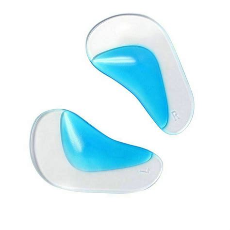 foot arch support insoles orthotic pain relief gel silicone pad shoe