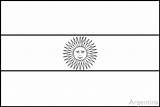 Argentina Flag sketch template