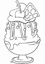 Ice Cream Coloring Pages Print Easy Choose Board Color Cupcake sketch template