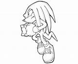 Knuckles Coloring Pages Sonic Hedgehog Metal Angry Generations Echidna Printable Diamond Print Surfing Character Color Popular Library Getdrawings Getcolorings Coloringhome sketch template