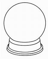 Snow Globe Snowglobe Coloring Globes Clip Pages Christmas Clipart Template Outline Winter Easy Drawing Blank Crafts Cliparts Templates Kids Adult sketch template
