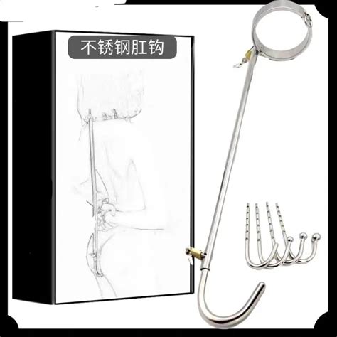 Stainless Steel Restraint Neck Collar With Hook Ball Plug Bdsm Slave