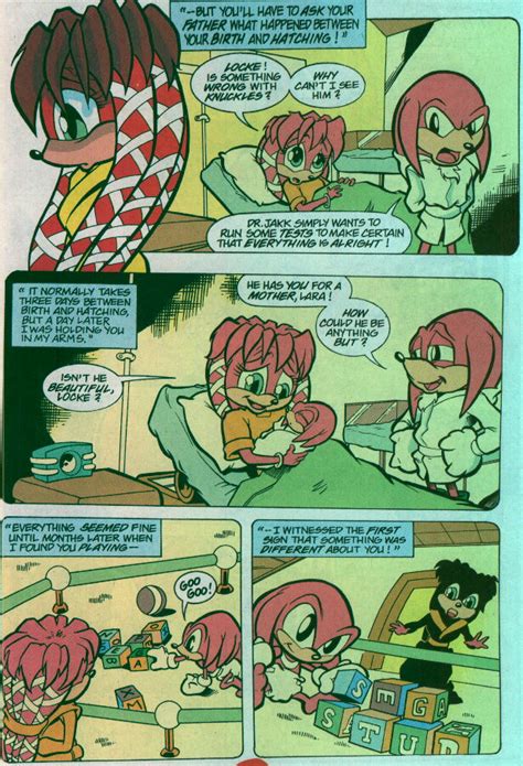 sonic hq comic scans knuckles the echidna