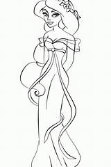 Jasmine Coloring Princess Pages Disney Printable Jasmin Print Clipart Colouring Library Popular Ina Dress Coloringhome Comments sketch template