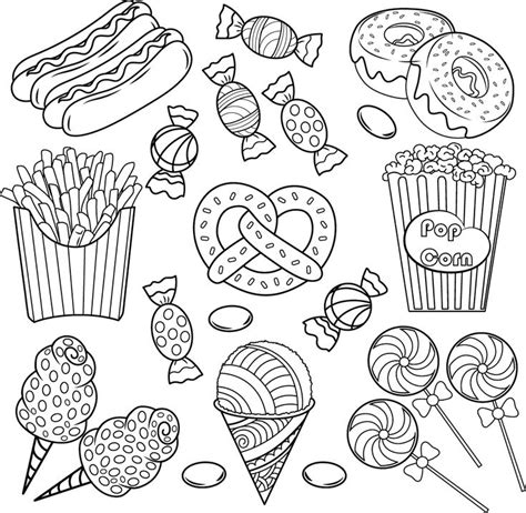 pin  barbara  coloring food drinks cute coloring pages