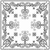 Bandana Print Template Coloring Pages sketch template