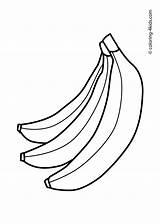 Bananas Banany Kolorowanka Buah Apples Banan Trzy Getdrawings Mewarnai Druku Pisang Prinables 4kids Vegetables Drukowanka Wydrukuj Malowankę Source sketch template