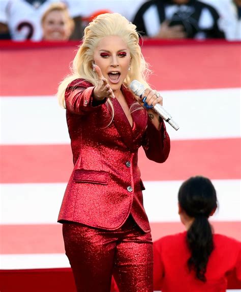 Lady Gaga Dancing At The Super Bowl 2016 Popsugar Celebrity