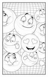 Emoji Pages Coloring Teens Party Cute Book Kids Colouring Amazon Adults Gift Fun Great sketch template