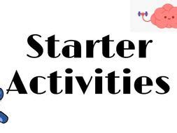starter activities teaching resources