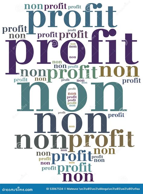 profit organization  business stock illustration image
