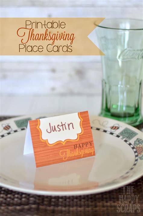 printable thanksgiving place cards   tipsy