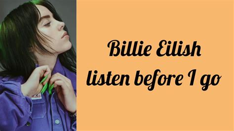 billie eilish listen    lyric video youtube