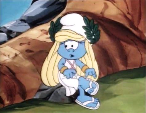 From Season 9 S Gnoman Holiday Smurfette Smurfs Cartoon Characters