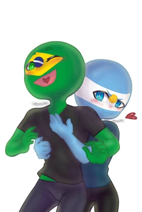 [countryhumans] Brazil And Argentina By Sugartc Brasil