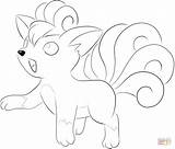 Vulpix Pokemon Coloring Pages Printable Lineart Supercoloring Lilly Gerbil Print Deviantart Color Prints Kids Choose Board sketch template