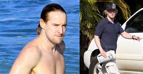 Photos Of Shirtless Owen Wilson Swimming In Hawaii Popsugar Celebrity