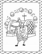 Spongebob Kids Coloring sketch template