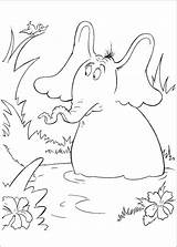 Horton Coloring Pages Hears Who Dr Seuss Choose Board Worksheet Book Sheets Printable sketch template