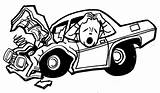 Car Accident Clipart Crash Clip Wrecked Wreck Line Cars Junk Draw Cliparts Absurd Cartoon Drawing Auto Crashing Library Groan Crashed sketch template